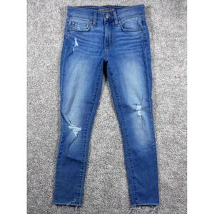 Joe's Jeans Emerald Distressed‎ Skinny Ankle Jeans Size 26 Light Wash Denim